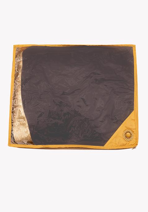 Gold Quilted Saree Bag
