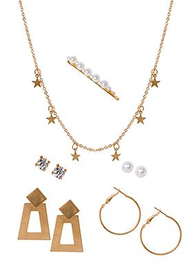 Gold Everyday Accessories Combo Set 