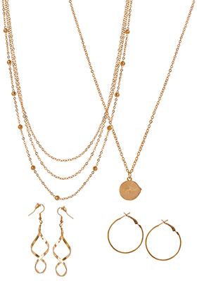 Gold Classic Accessories Combo Set 