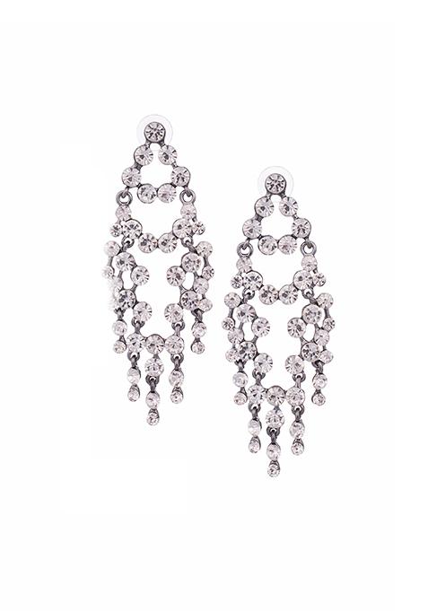 Blue Crystal Chandelier Earrings Women S Blue Crystal Chandelier Earrings