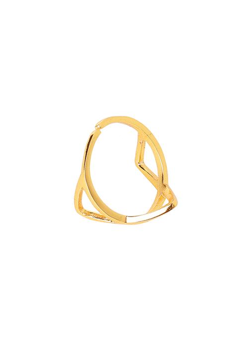 Buy Women Gold Plated Cherry Signet Ring - Rings Online India - FabAlley