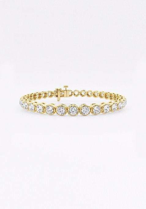 8 ctw Round Lab Grown Diamond Four-Prong Tennis Bracelet - 6 Inches