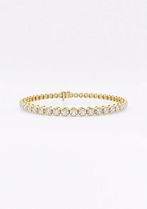 5 ctw Round Lab Grown Diamond Four-Prong Tennis Bracelet - 6 Inches