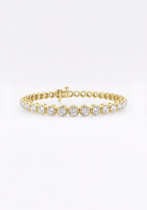 7 ctw Round Lab Grown Diamond Four-Prong Tennis Bracelet - 6 Inches