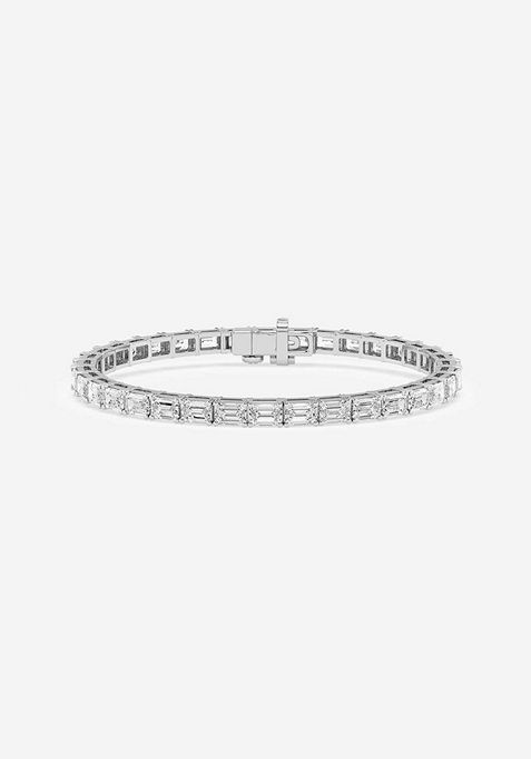 7 ctw Oval Lab Grown Diamond Tennis Bracelet - 6 Inches