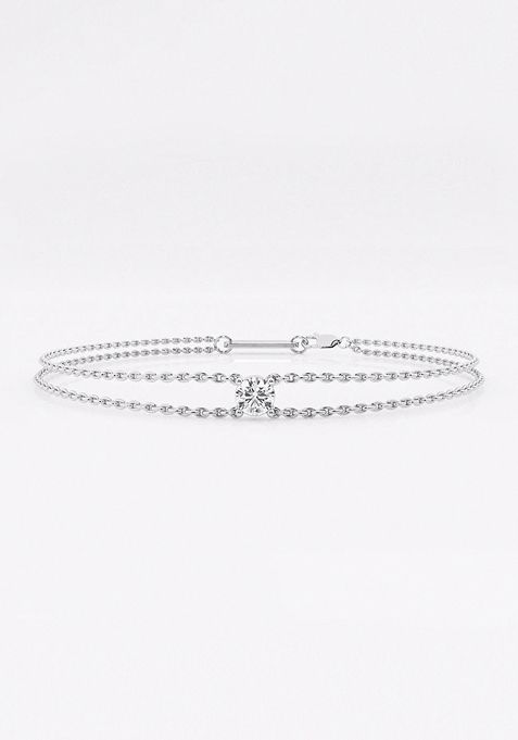 1/2 ctw Round Lab Grown Diamond Equity Bracelet-7 Inches