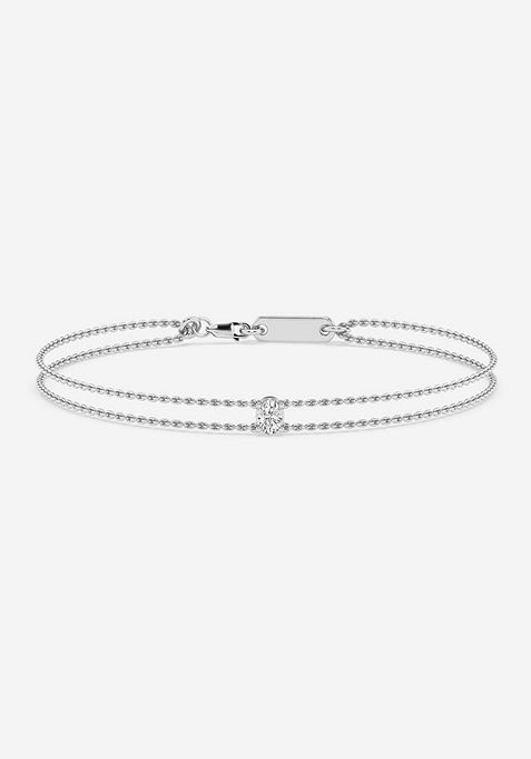 1/2 ctw Oval Lab Grown Diamond Equity Bracelet-7 Inches