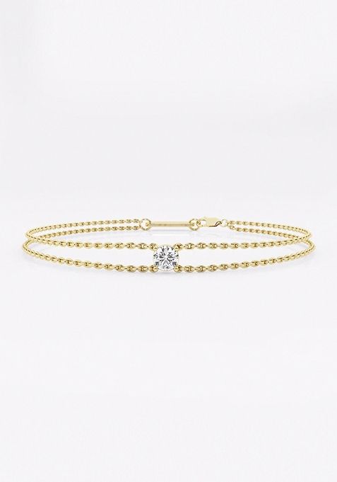 1/4 ctw Round Lab Grown Diamond Equity Bracelet-7 Inches