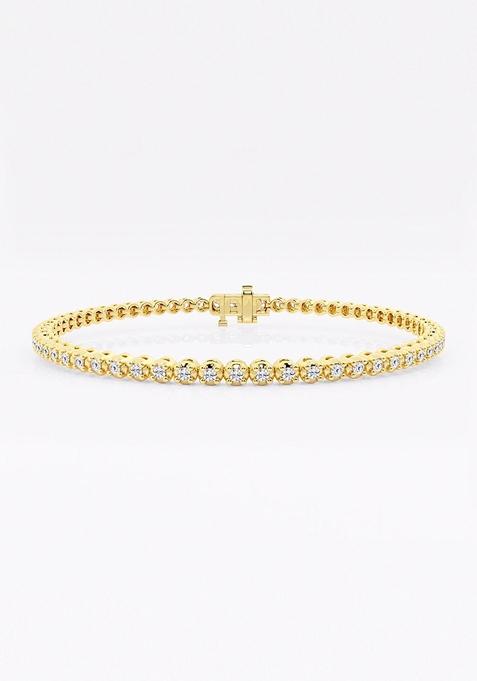 1 ctw Round Lab Grown Diamond S Tennis Bracelet-6 Inches