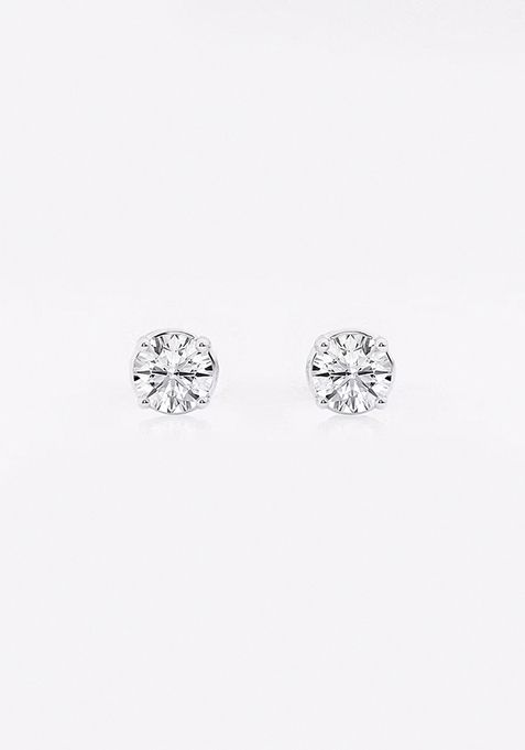 1/2 ctw Round Colorless (E) Lab Grown Diamond Stud Earrings