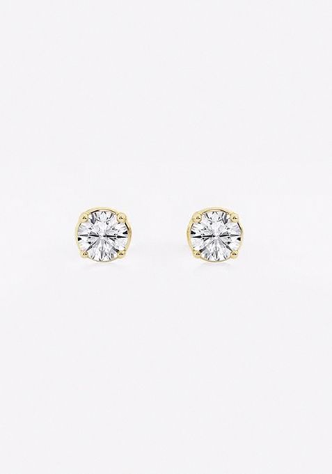 1/2 ctw Round Colorless (E) Lab Grown Diamond Stud Earrings