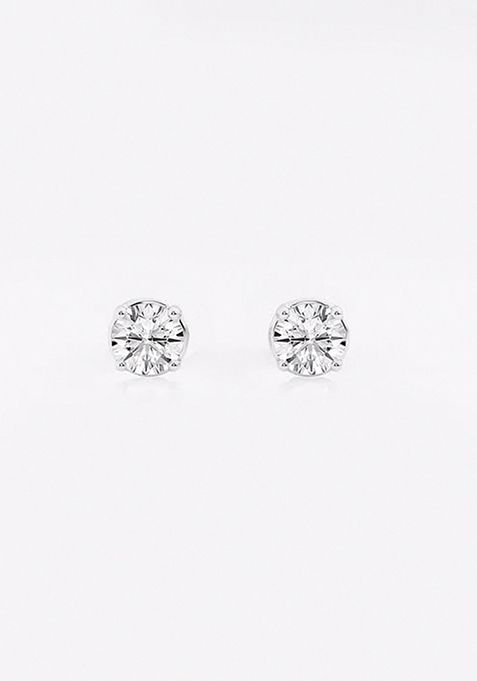 1/2 ctw Round Near-Colorless (H-I) Lab Grown Diamond Stud Earrings