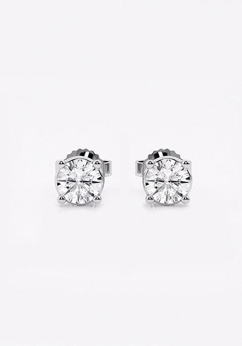 3/4 ctw Round Near-Colorless (F-G) Lab Grown Diamond Stud Earrings