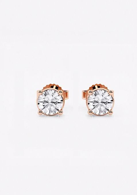 3/4 ctw Round Near-Colorless (F-G) Lab Grown Diamond Stud Earrings