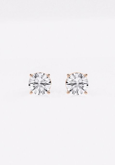 1 ctw Round Colorless (E) Lab Grown Diamond Stud Earrings