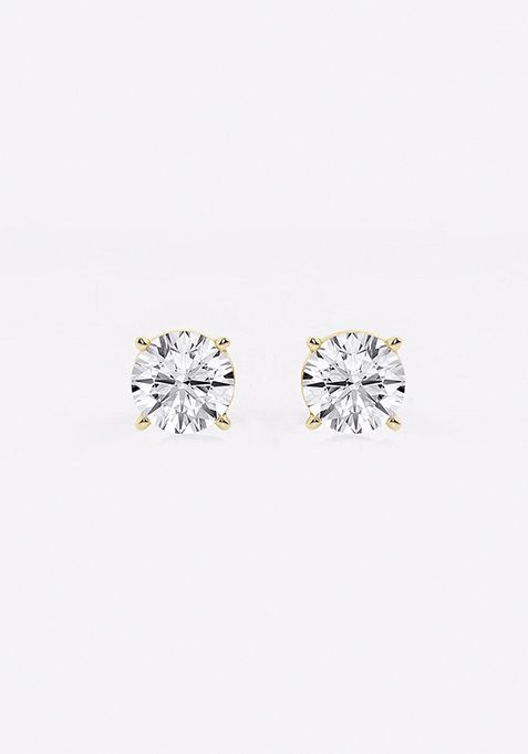 1 ctw Round Near-Colorless (H-I) Lab Grown Diamond Stud Earrings