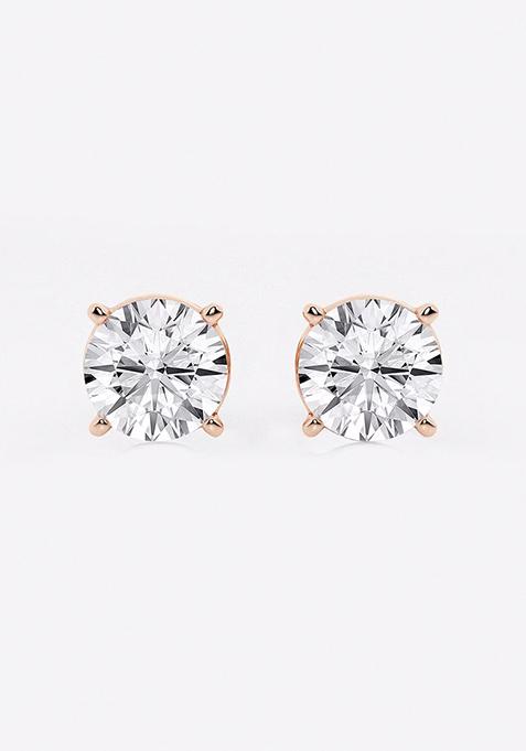 3 ctw Round Colorless (E) Lab Grown Diamond Certified Stud Earrings