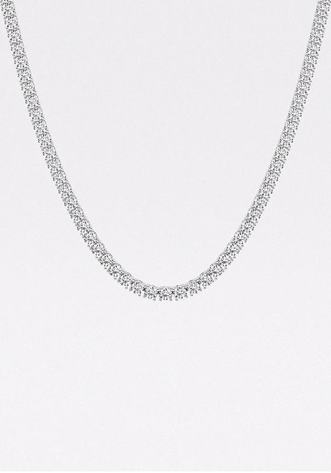 24 1/4 ctw Round Lab Grown Diamond Tennis Necklace