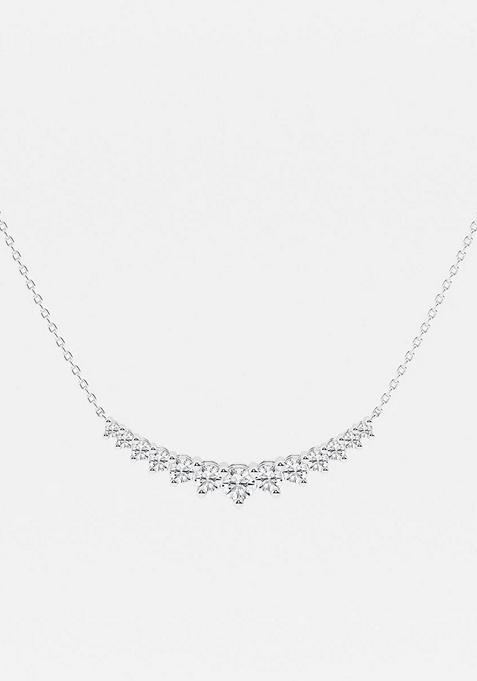 1 ctw Round Lab Grown Diamond Thirteen Stone Demi Eternity Fashion Necklace