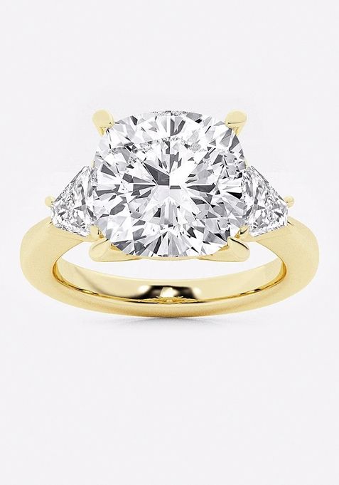 5 3/8 ctw Cushion Lab Grown Diamond Engagement Ring