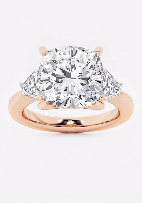 5 3/8 ctw Cushion Lab Grown Diamond Engagement Ring