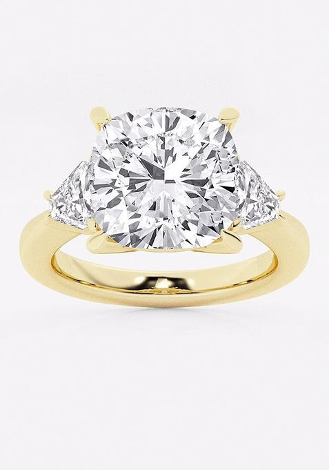 5 3/8 ctw Cushion Lab Grown Diamond Engagement Ring