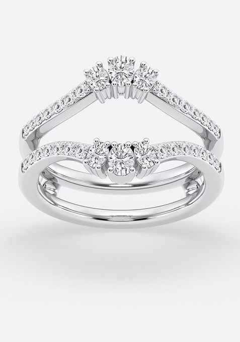 1/2 ctw Oval Lab Grown Diamond Ring Enhancer