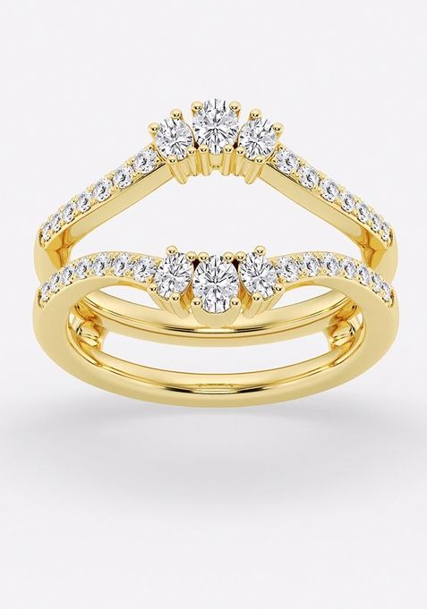 1/2 ctw Oval Lab Grown Diamond Ring Enhancer