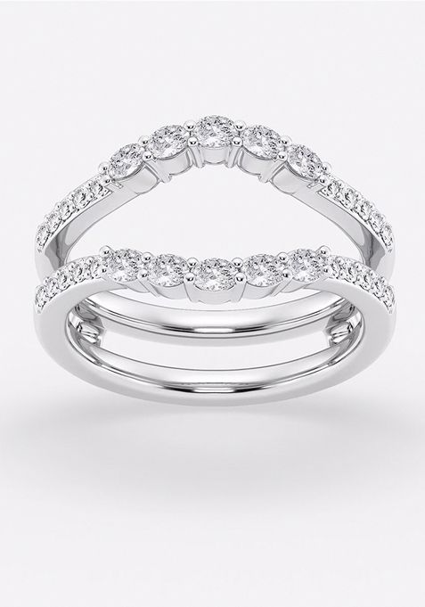 1/2 ctw Oval Lab Grown Diamond Ring Enhancer