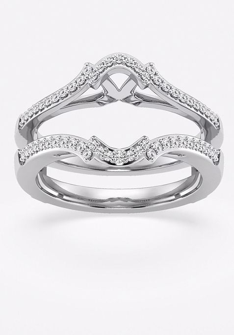 1/4 ctw Round Lab Grown Diamond Crown Ring Enhancer