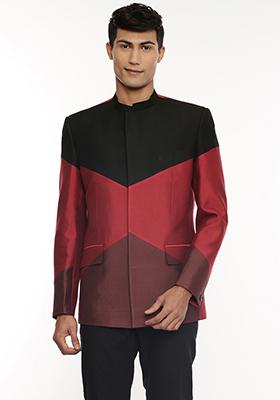 Multicolour Silk Bandhgala For Men