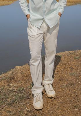 White Pocketopia Cargo For Men