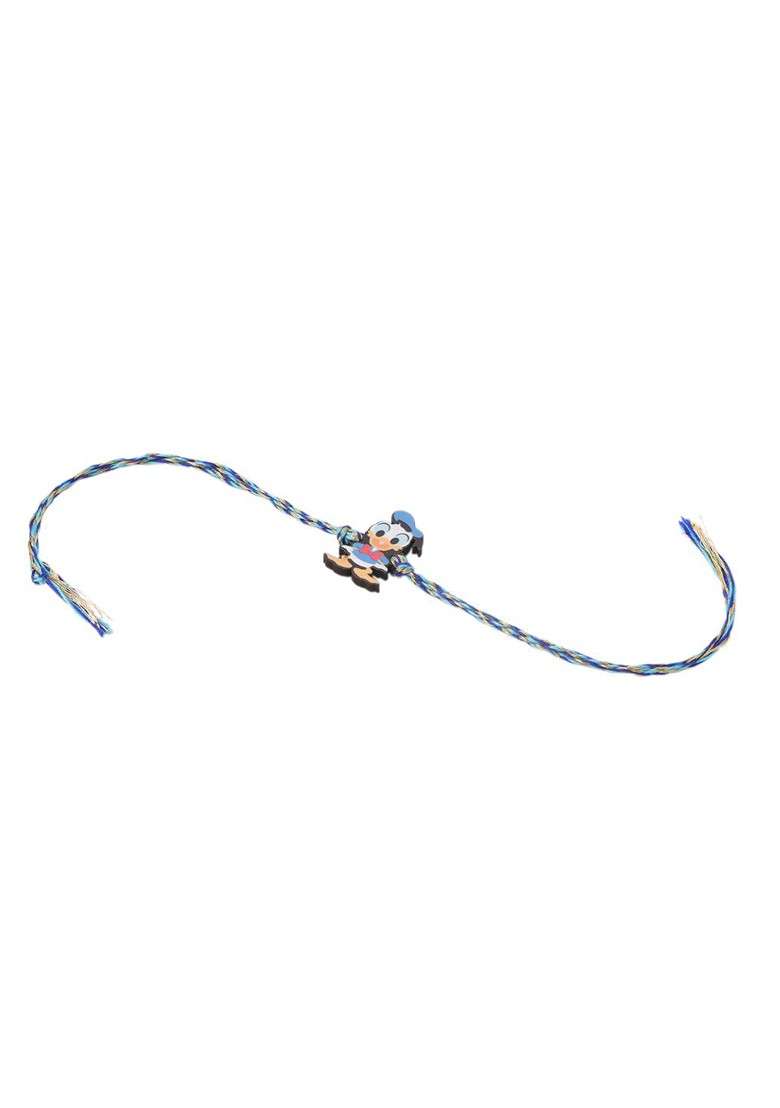 Stylish Blue Cartoon Character Kids Rakhi With Roli Chawal Chandan And Mishri - Indya