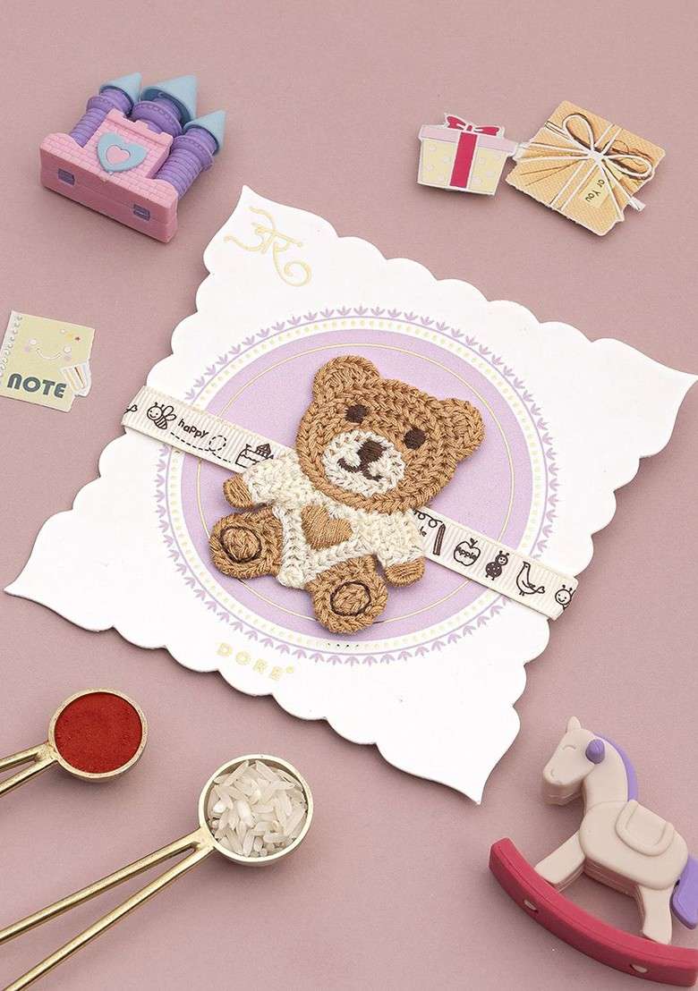 Rakhi For Brother Kids Rakhi Cuddles And Wishes Wraparound Rakhi - Indya