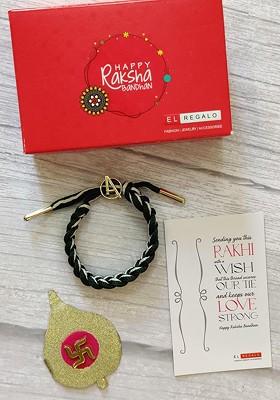 Kids Rakhi Combo For Bhai With Roli Chawal Shagun And Rakhi Greeting Card