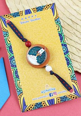 Boys Space Rocket Charm Rakhi