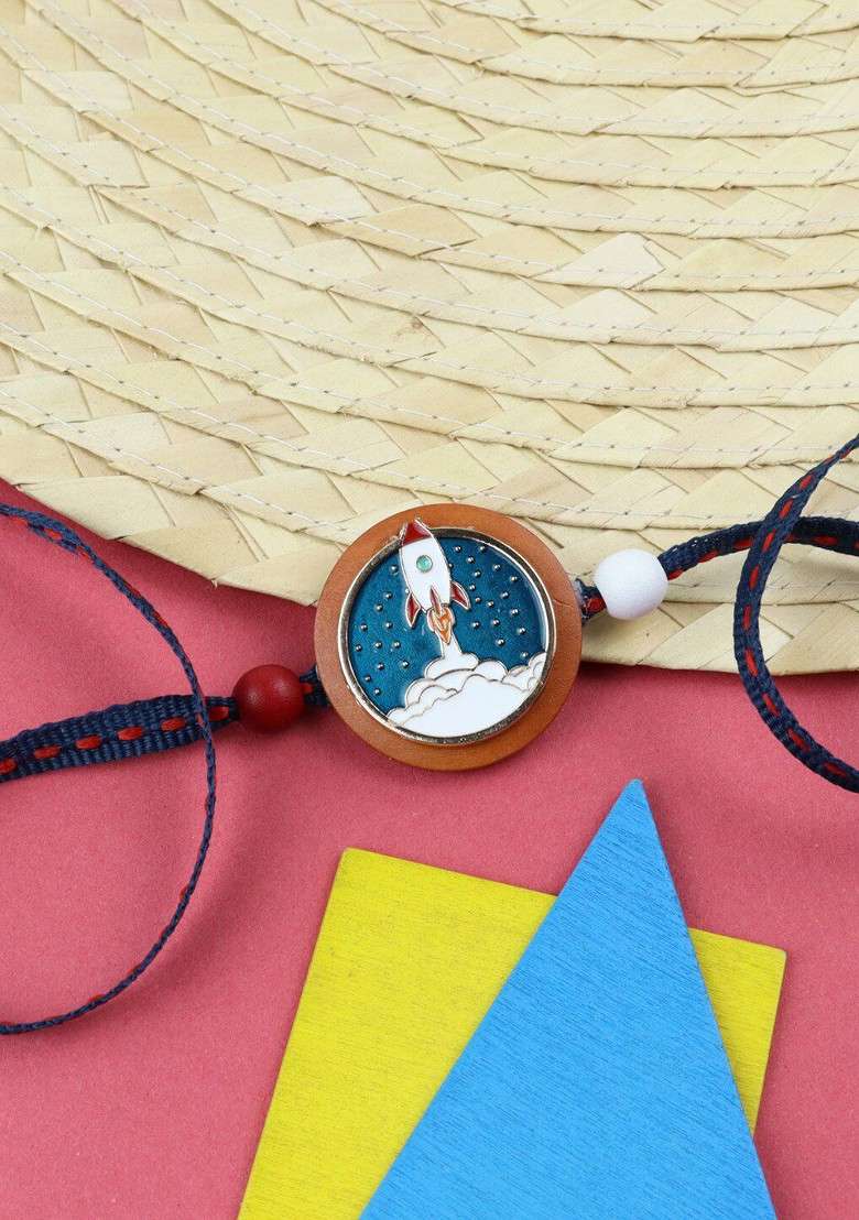Boys Space Rocket Charm Rakhi - Indya