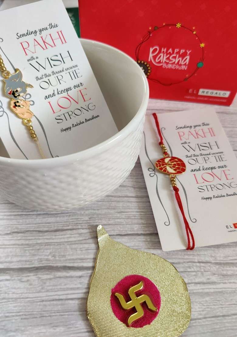 Kids Set Of 2 Rakhi Gift Set - Indya