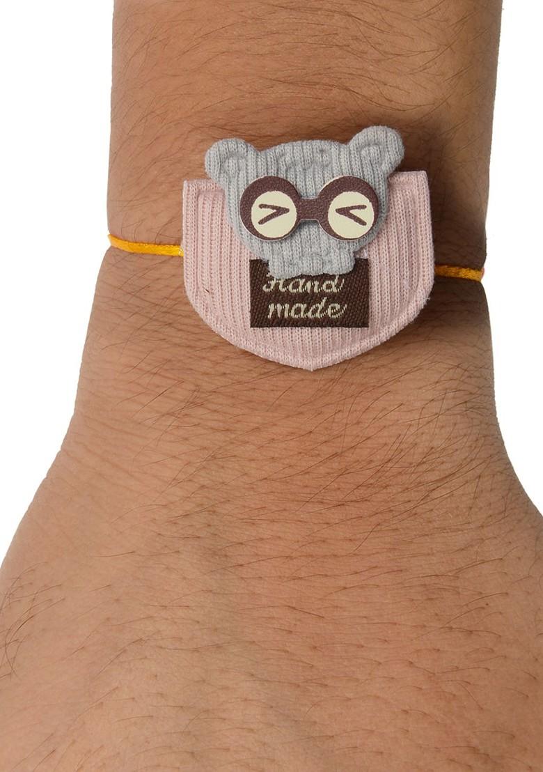 Boys Pink Cute Cartoon Rakhi - Indya