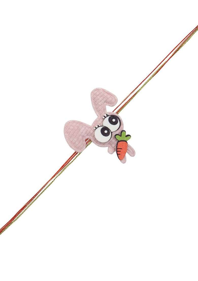 Boys Pink Baby Bunny Rakhi - Indya