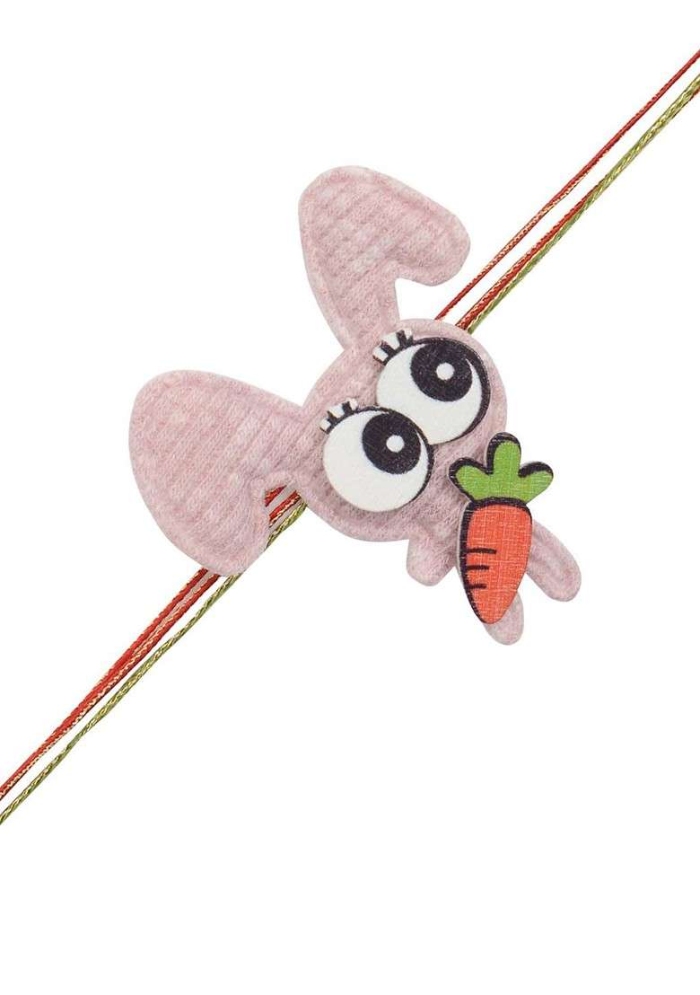 Boys Pink Baby Bunny Rakhi - Indya