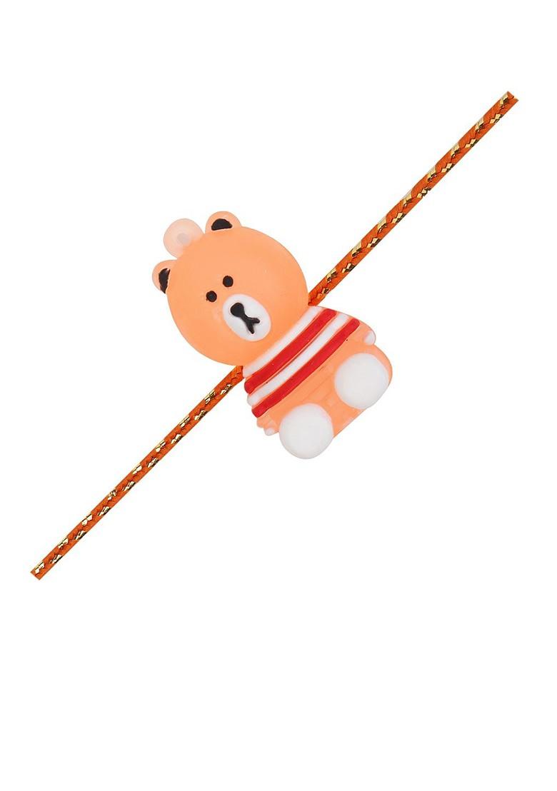 Boys Peachcolored Teddy Rakhi - Indya