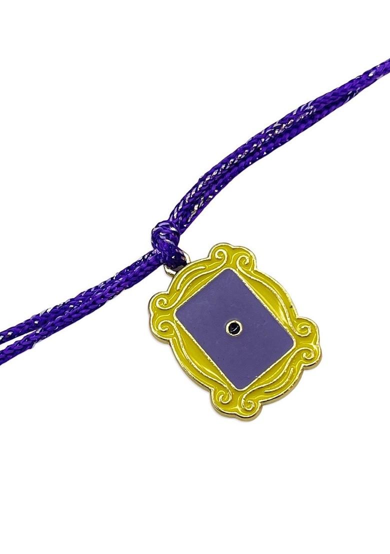 Boys Yellow And Purple Frame Rakhi