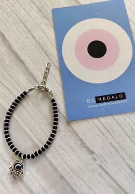 Kids Navy Blue Nazaria Rakhi Combo With Greeting Card And Roli Chawal Shagun