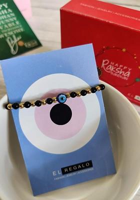 Bracelet Rakhi Combo For Baby With Roli Chawal Shagun And Greeting Card