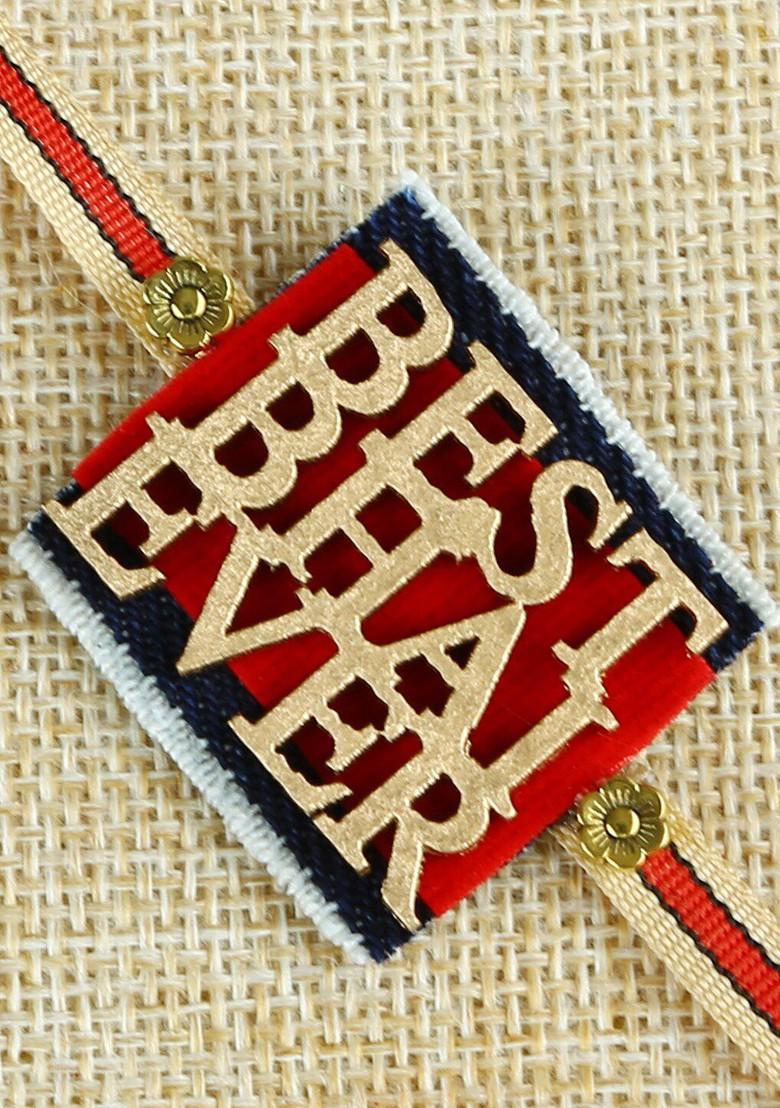 Kids Multicoloured Best Bhai Ever Traditional Rakhi