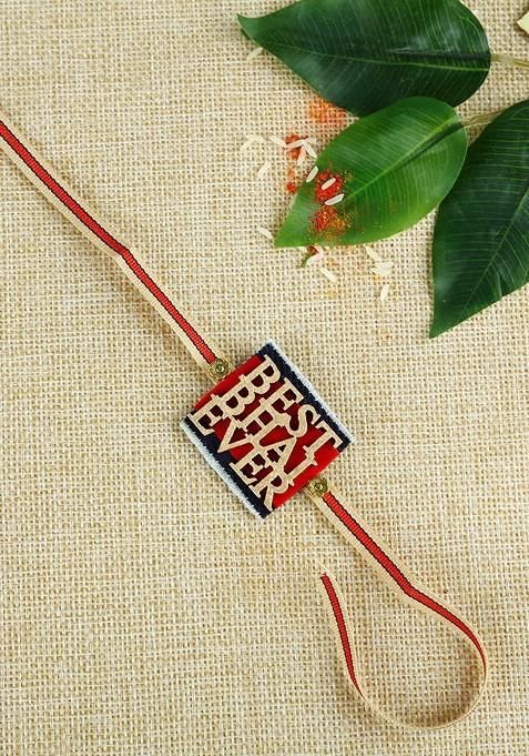 Kids Multicoloured Best Bhai Ever Traditional Rakhi