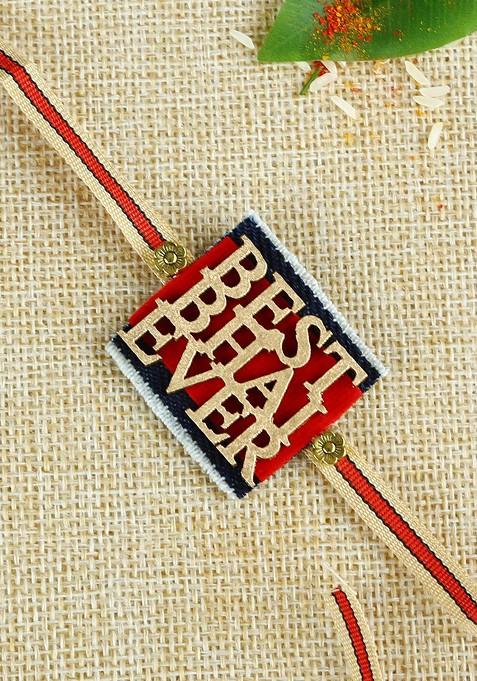 Kids Multicoloured Best Bhai Ever Traditional Rakhi