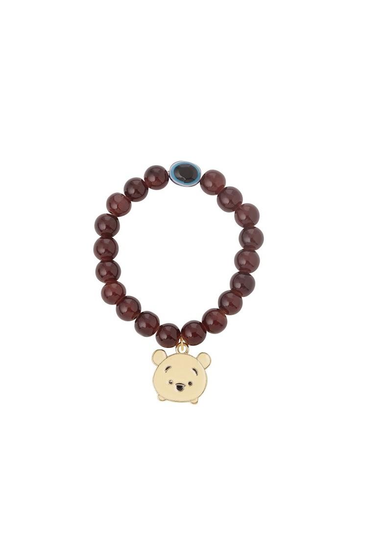 Brown Kids Cartoon Design Brown Artificial Beads Thread Rakhi With Roli Chawal Chandan - Indya