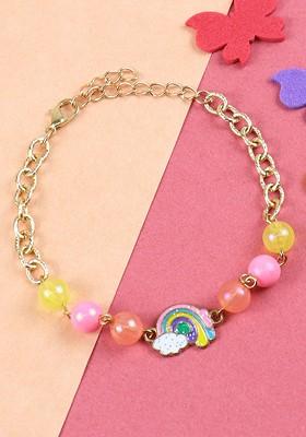 Beaded Wraparound Rakhi With Roli Chawal